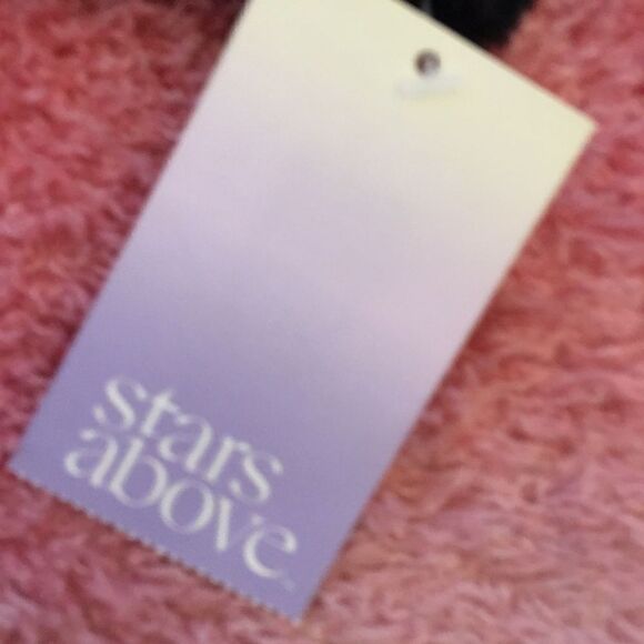 Stars Above Super Soft Fuzzy V Neck Crop Sweater - Picture 7 of 7